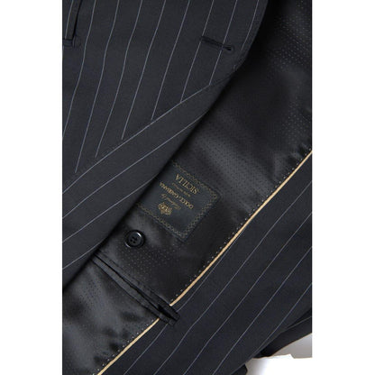 Dolce & Gabbana Black Stripe Single Breasted SICILIA Blazer