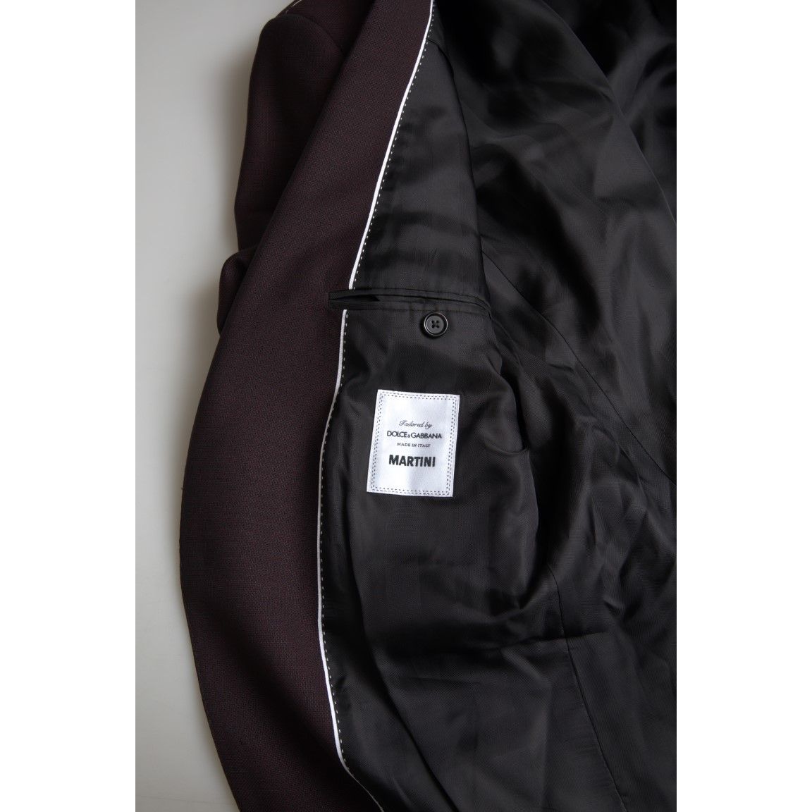 Dolce & Gabbana Maroon 2 Piece Single Breasted MARTINI Suit