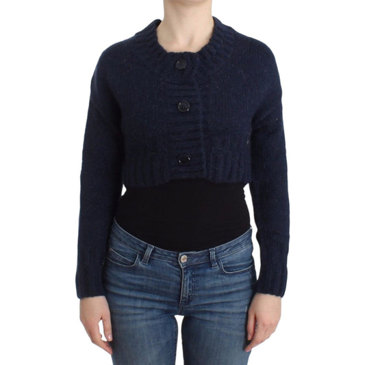 John Galliano Blue cropped cardigan SIG12103-2