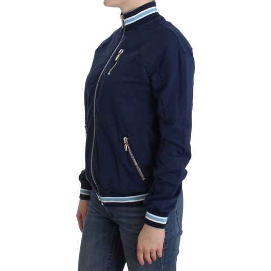 John Galliano Blue zip cotton cardigan SIG12100-3