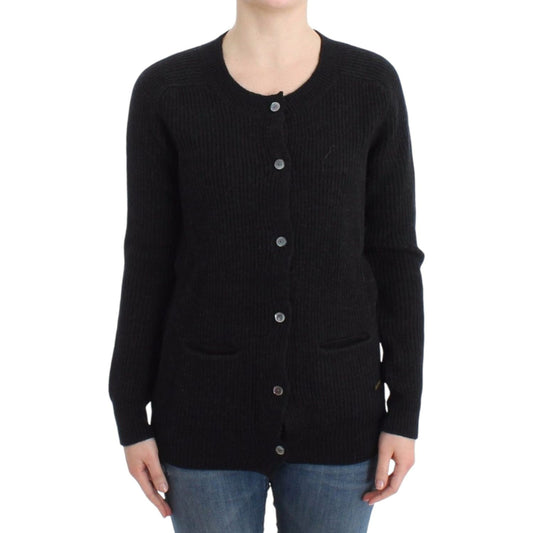 John Galliano Black wool cardigan SIG12096-M