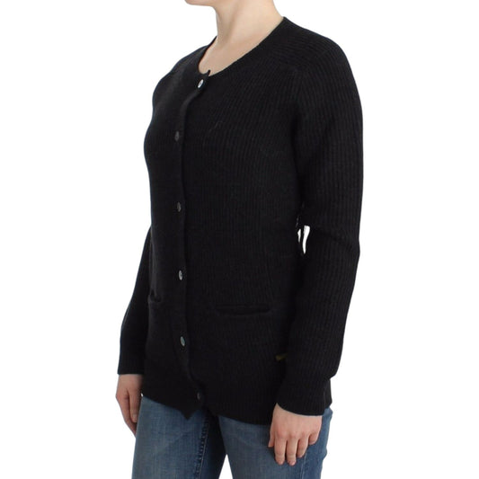 John Galliano Black wool cardigan SIG12096-M