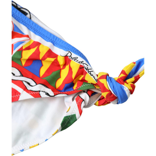 Dolce & Gabbana Multicolor Carretto Bottom Swim Beachwear Bikini BIK1761-3