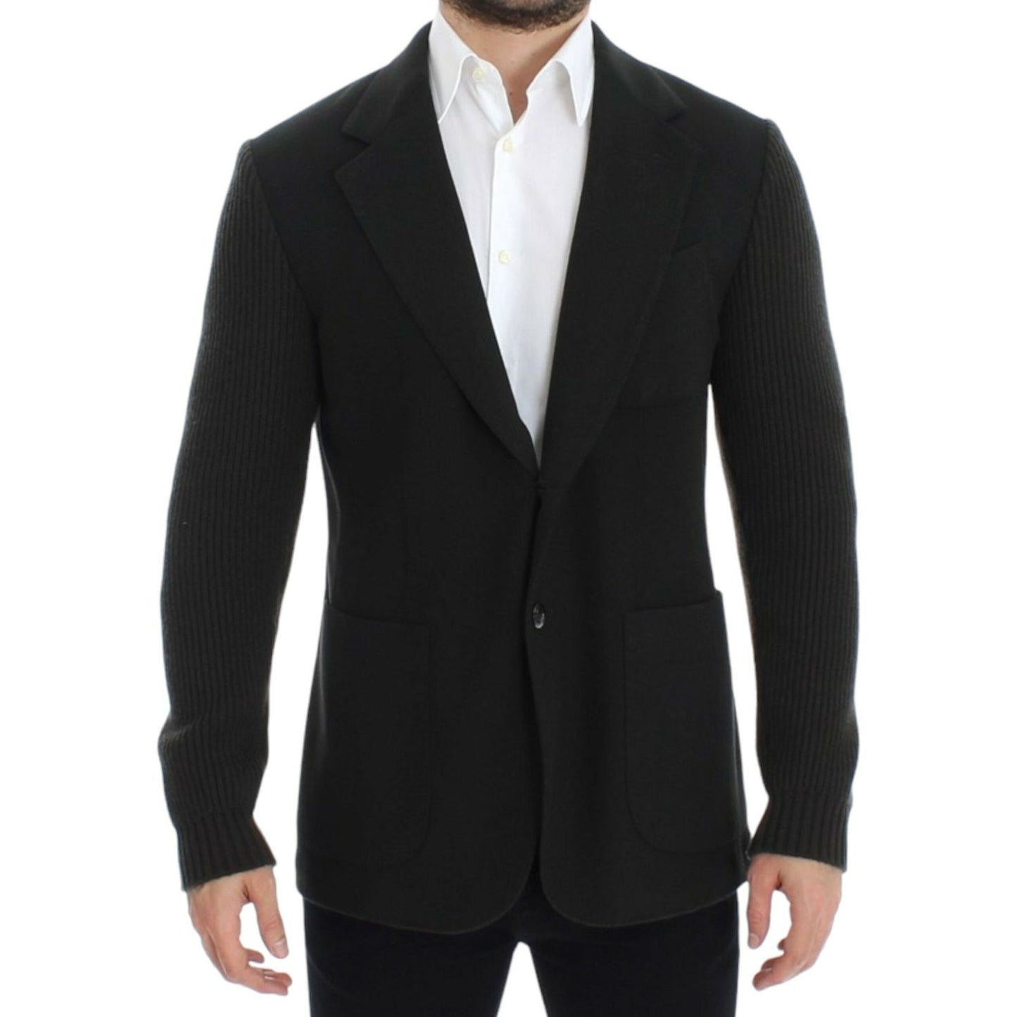 Dolce & Gabbana Green cashmere two button blazer
