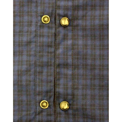 Costume National Blue checkered cotton shirt