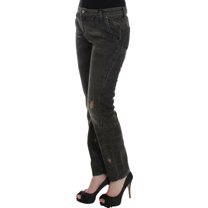 Costume National Gray distressed jeans