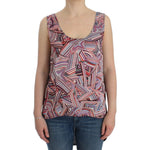 Costume National Chic Multicolor Sleeveless Top Costume National Rosy Brown