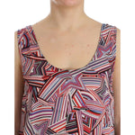 Costume National Chic Multicolor Sleeveless Top Costume National Rosy Brown