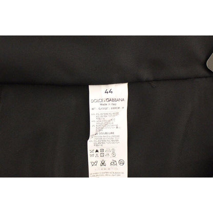 Dolce & Gabbana Gray Wool Stretch Dress Vest Jacket Blazer