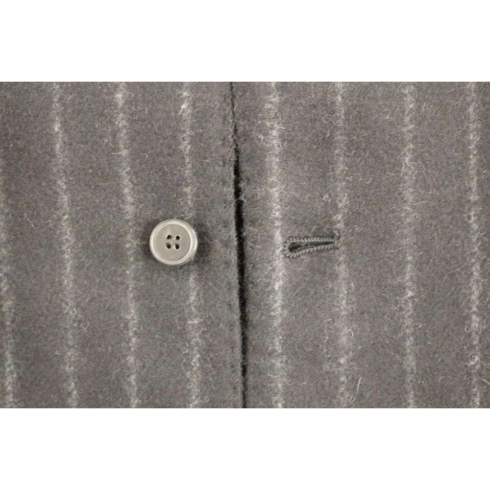 Dolce & Gabbana Black Striped Wool Logo Vest Gilet Weste