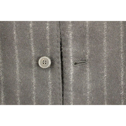 Dolce & Gabbana Black Striped Wool Logo Vest Gilet Weste