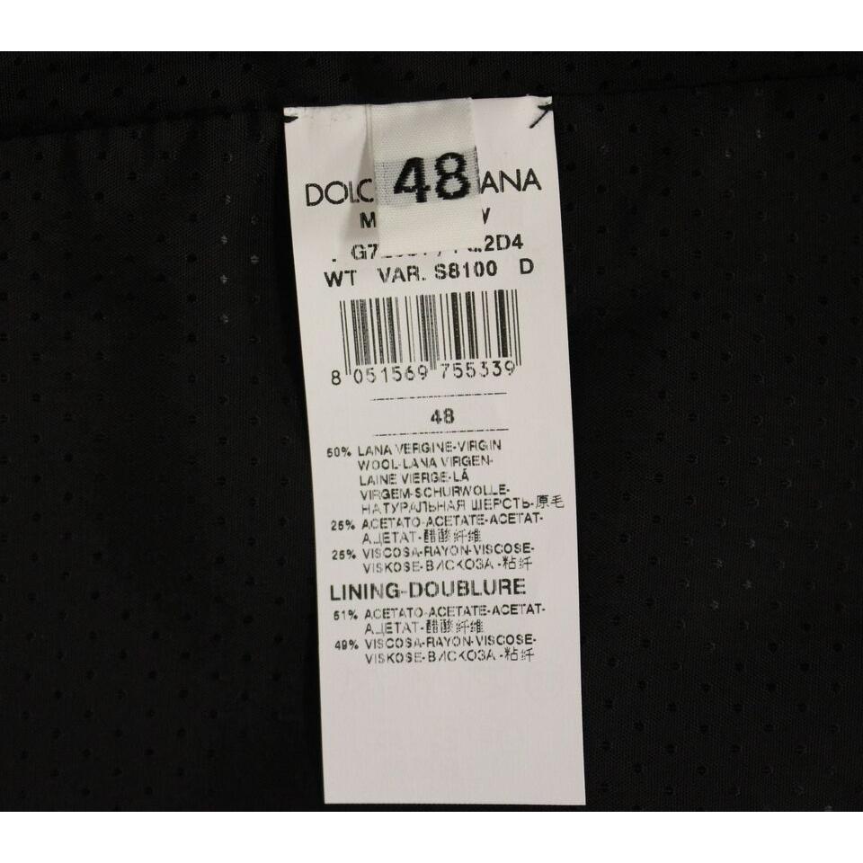 Dolce & Gabbana Gray Wool Blend Vest Gilet Weste