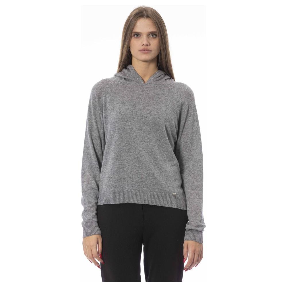 Baldinini Trend Gray Viscose Sweater
