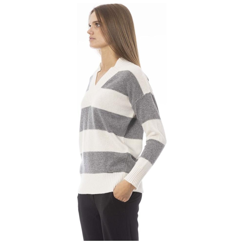 Baldinini Trend Gray Wool Sweater