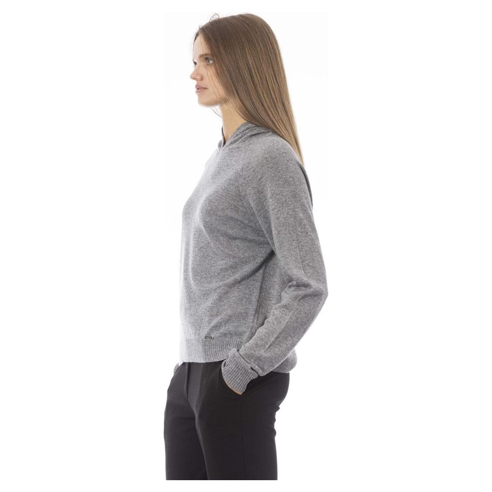Baldinini Trend Gray Viscose Sweater