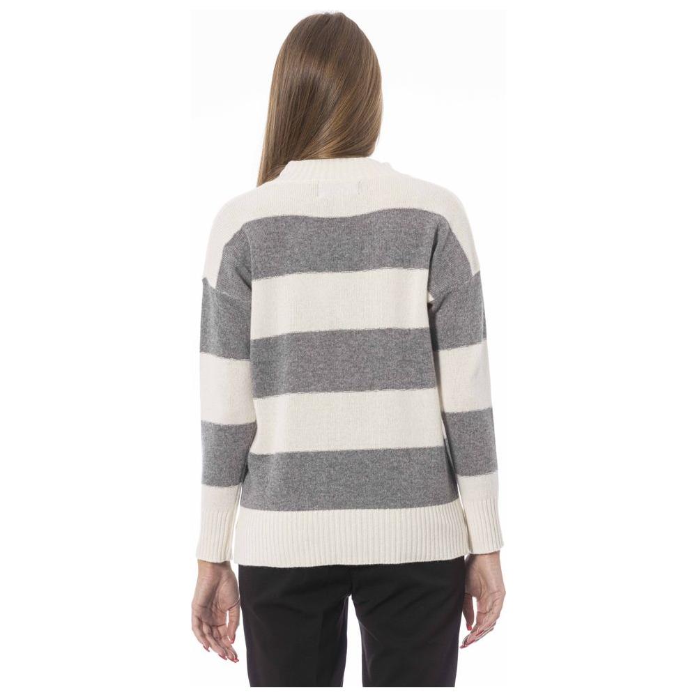 Baldinini Trend Gray Wool Sweater