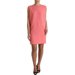 Dolce & Gabbana Chic Pink Sleeveless Shift Mini Dress Dolce & Gabbana Pale Violet Red