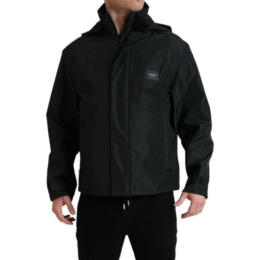 Dolce & Gabbana Sleek Black Windbreaker Jacket JKT3759-48
