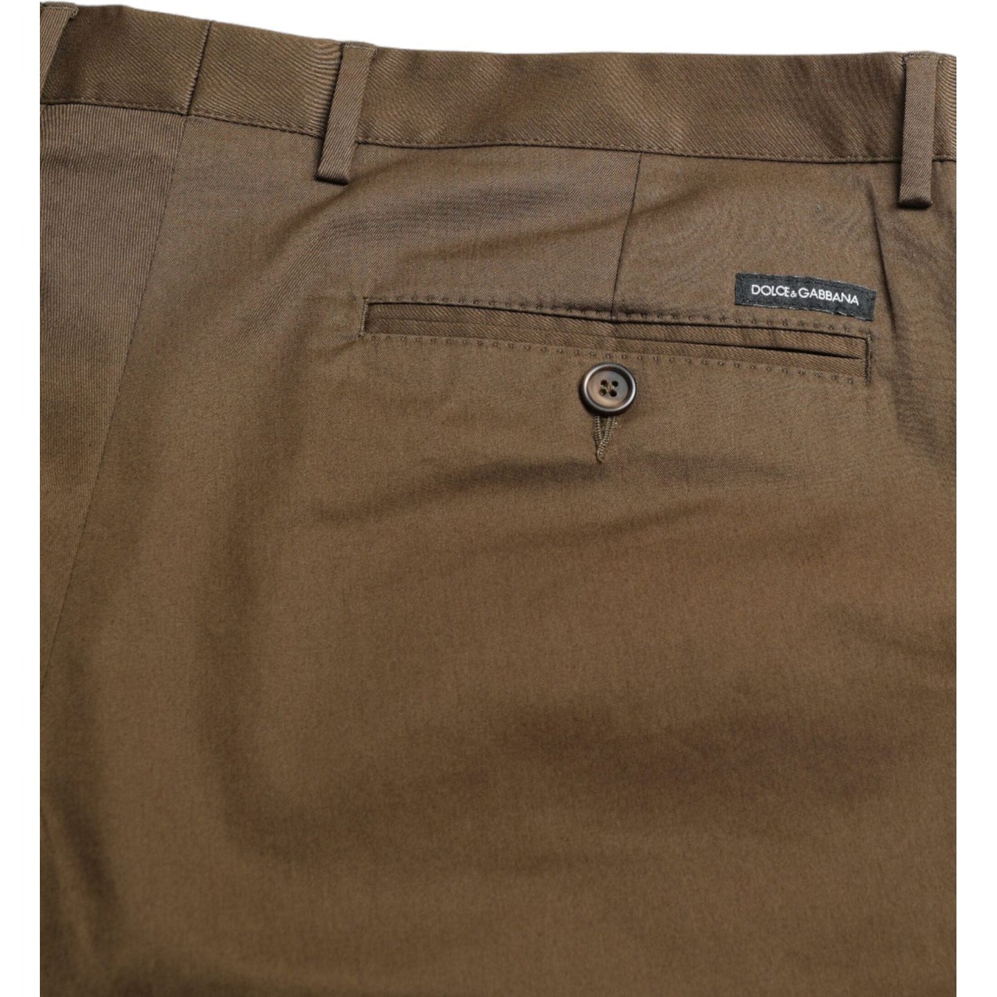 Dolce & Gabbana Brown Cotton Stretch Men Bermuda Shorts