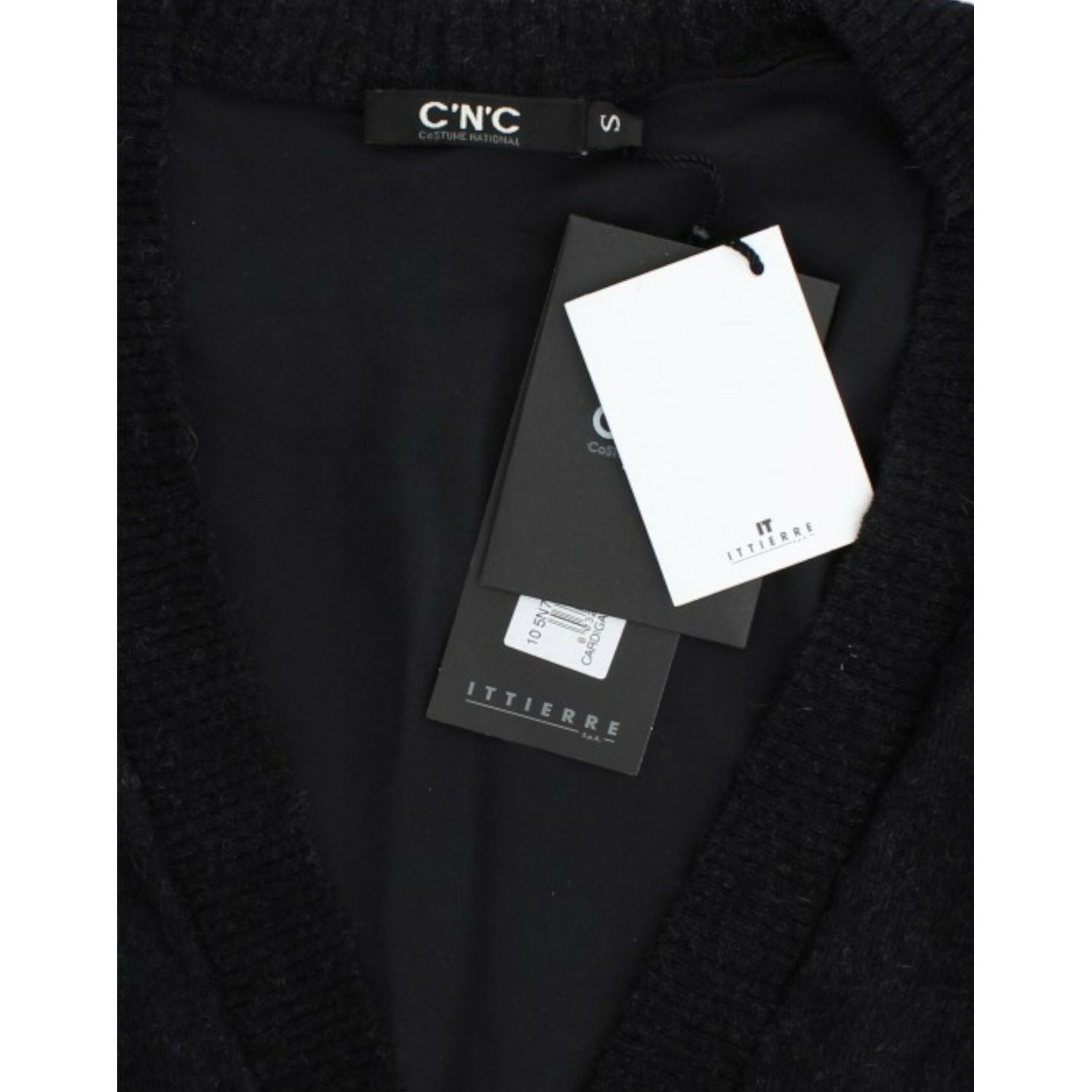 Costume National Gray wool alpaca cardigan