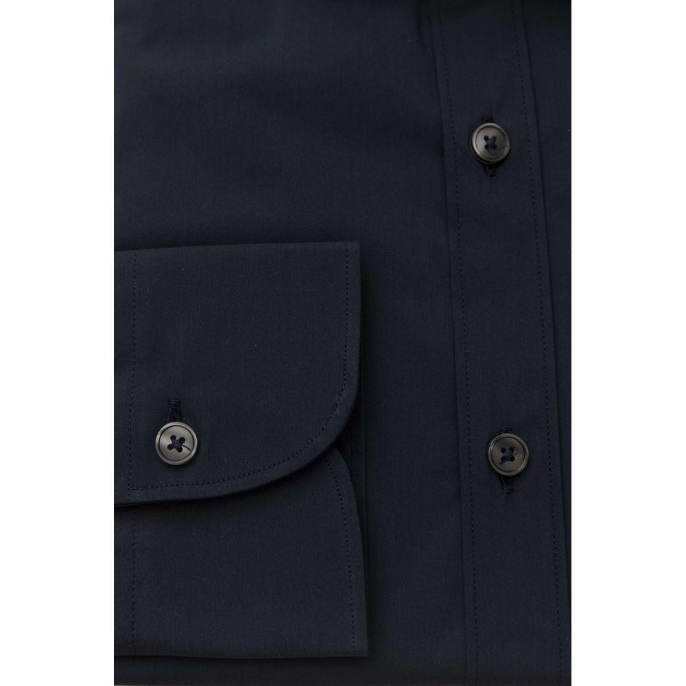 Bagutta Blue Cotton Men's Slim Shirt