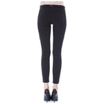 BYBLOS Black Polyester Women Pants BYBLOS Dark Slate Gray
