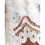 Dolce & Gabbana White Cotton Cutout High Waist Bermuda Shorts PAN74892-40