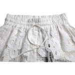 Dolce & Gabbana White Cotton Cutout High Waist Bermuda Shorts PAN74892-40