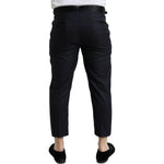 Dolce & Gabbana Blue Wool Cropped Tapered Pants PAN75066-54
