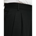 Dolce & Gabbana Black Wool Formal Straight Fit Dress Pants PAN75058-48