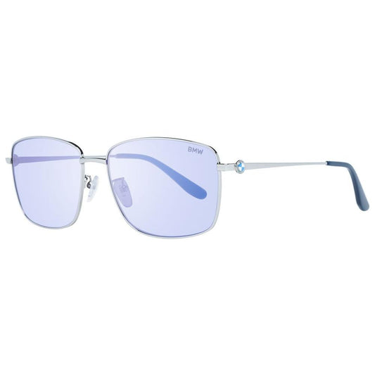 BMW gold aviator sunglasses in full-rim metal frame with grey plastic lenses, featuring 100% UVA & UVB protection, style for men.