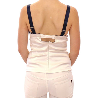 Dolce & Gabbana White sailor motive tank top