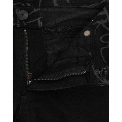 Ermanno Scervino Black Slim Jeans Denim Pants Skinny Stretch Jeans & Pants