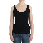 Ermanno Scervino Black Knit Top Knitted Sweater 100% Cashmere SIG12000-1