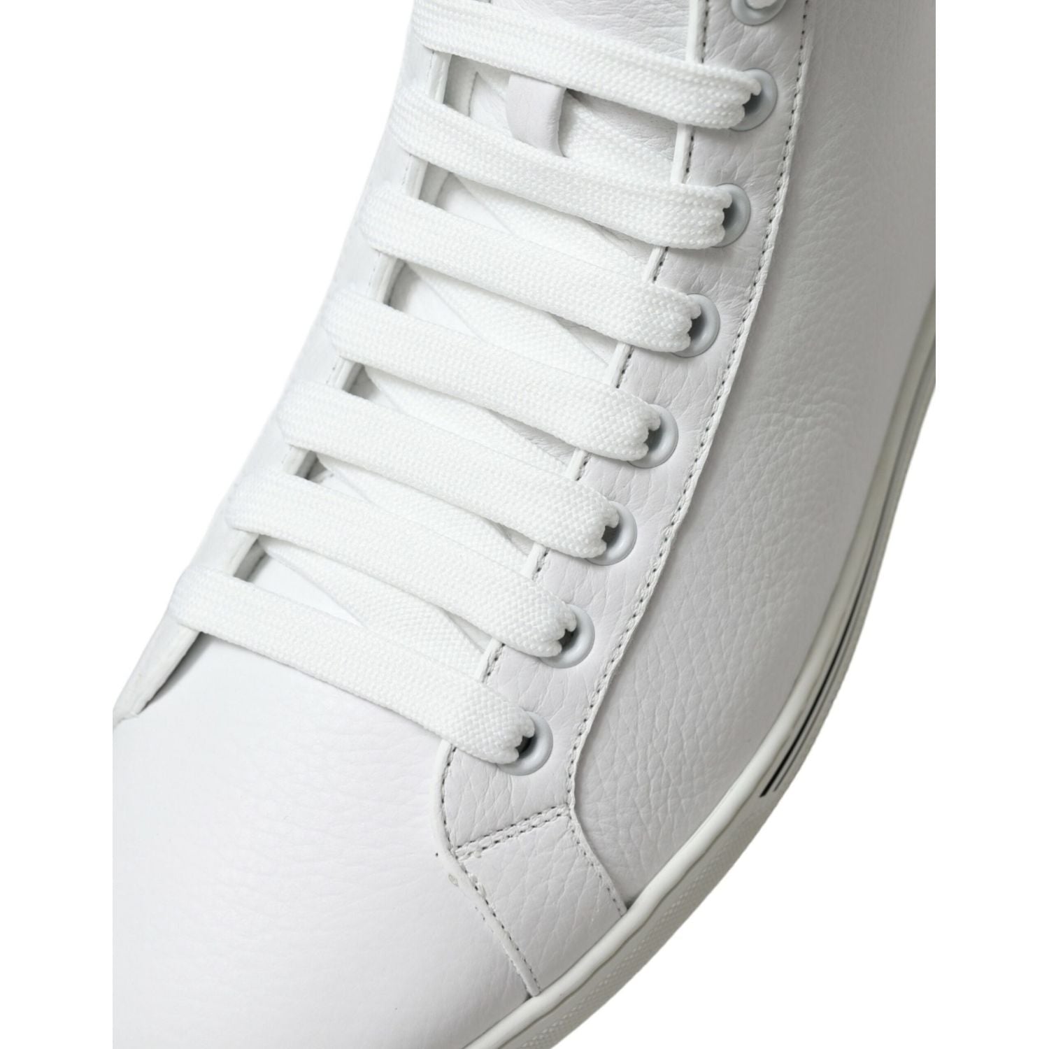 Dolce & Gabbana White Saint Tropez High Top Men Sneakers Shoes