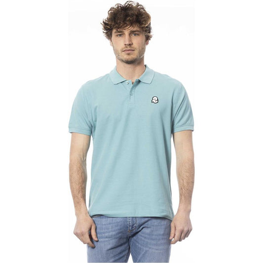 Invicta Light Blue Cotton Men Polo Shirt IN-24052-S