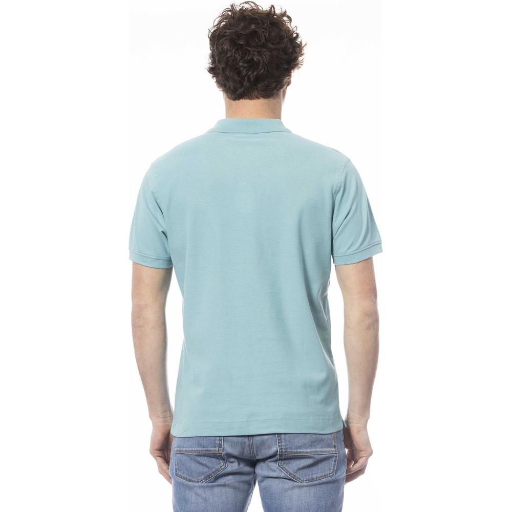Invicta Light Blue Cotton Men Polo Shirt IN-24052-S