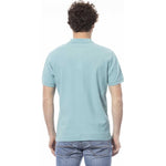 Invicta Light Blue Cotton Men Polo Shirt IN-24052-S