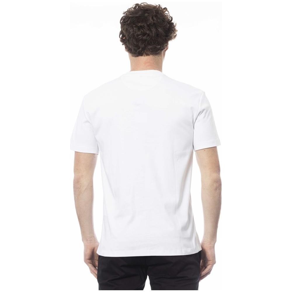 Trussardi White Cotton Men T-Shirt TR-24088-S