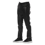 Trussardi Black Lamb Leather Men Trouser Trussardi Dark Slate Gray