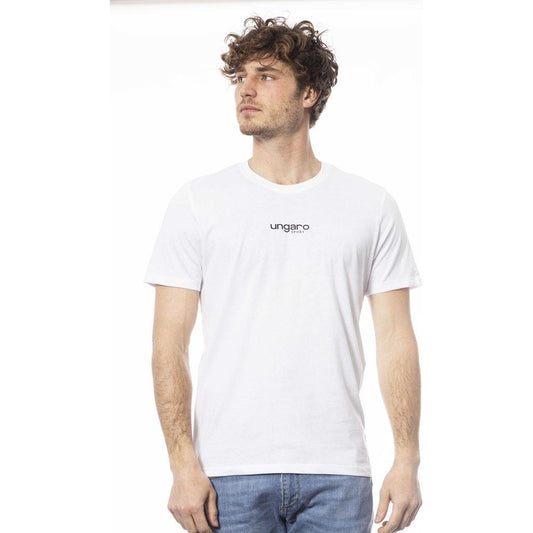 Ungaro Sport White Cotton Men T-Shirt UN-24068-M
