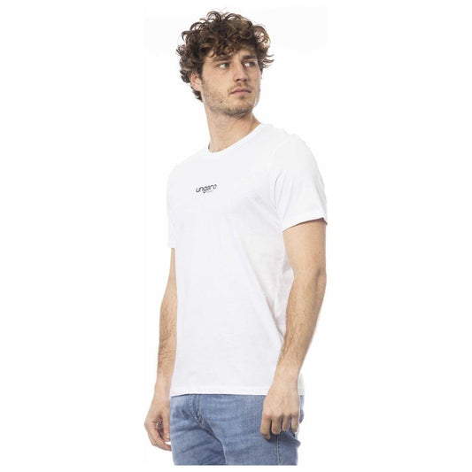 Ungaro Sport White Cotton Men T-Shirt UN-24068-M