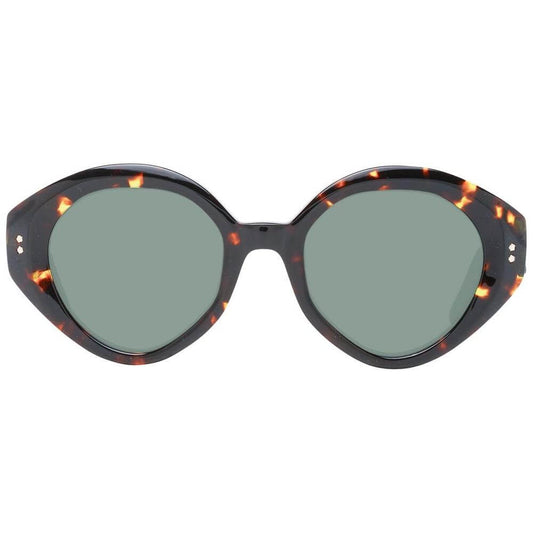 Ted Baker multicolor cat eye women's sunglasses with green lenses, acetate frame, and full-rim style, offering 100% UVA & UVB protection.