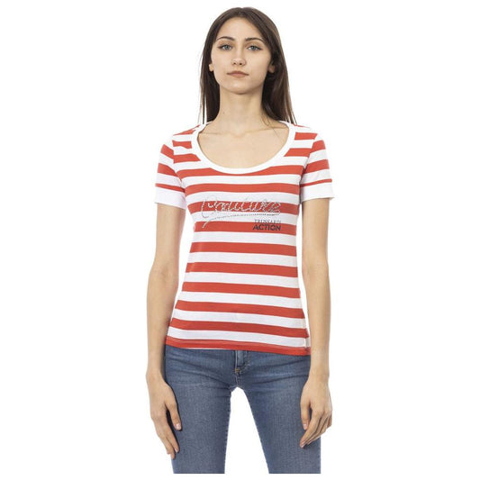 Trussardi Action Multicolor Cotton Women T-Shirt TR-24169-S