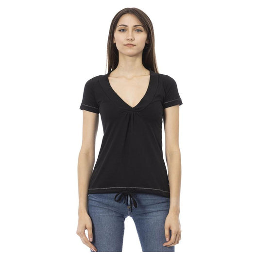 Trussardi Action Black Cotton Women T-Shirt