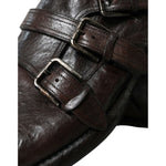 Dolce & Gabbana Brown Leather Strap Formal Dress Shoes MV5563-47