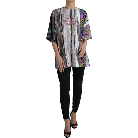 Dolce & Gabbana Multicolor With Love Always Print T-shirt TSH84328-42