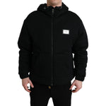 Dolce & Gabbana Elegant Black Bomber Jacket with Hood JKT4009-48