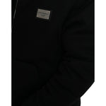 Dolce & Gabbana Elegant Black Bomber Jacket with Hood JKT4009-48