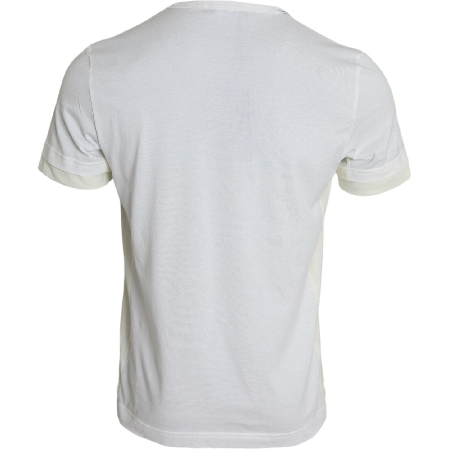 Dolce & Gabbana White Cotton Pocket Short Sleeves T-shirt TSH85133-48